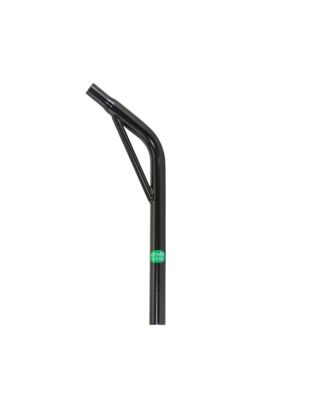 Cro-Mo Seatpost Pilar 27.2 x 400mm Lay-Back W/Support Black.
